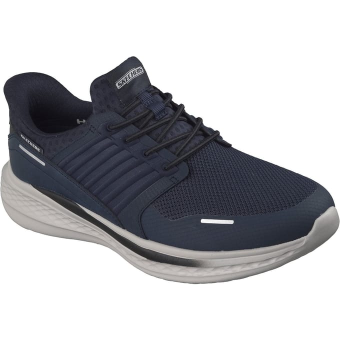 Skechers Slade Luther Heren Navy Synthetische / Mesh Sneakers
