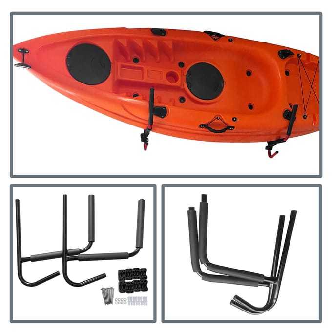 Kajak Muurhanger Muurbevestiging Kajak Opbergrek Surfplank Muurhaak rood