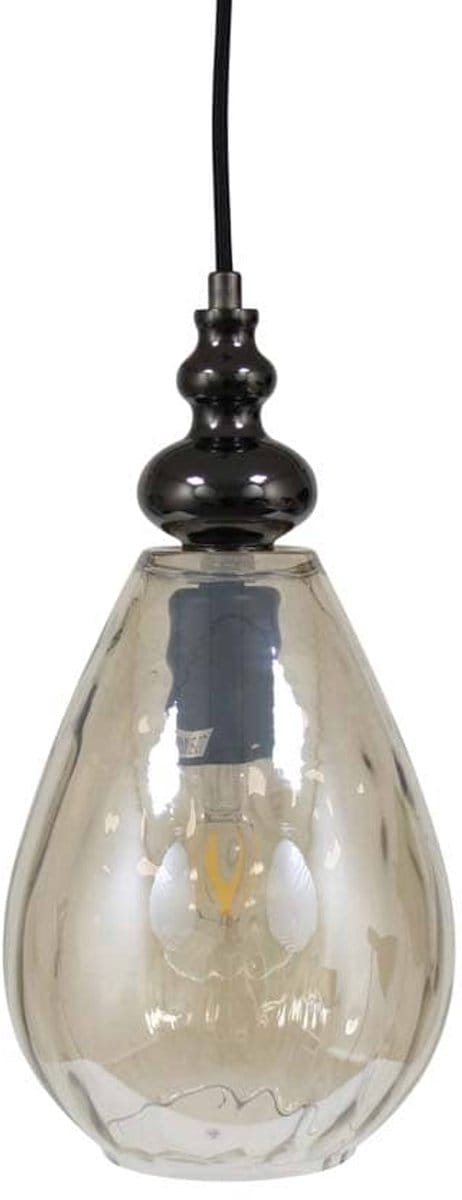 Safaary - Hanglamp van Glas Champagnekleurig Grazi Ø 15 x 31cm