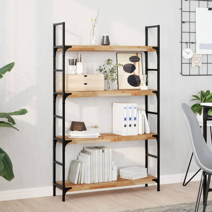 vidaXL - Wandschappen - 3 - st - zwevend - olieafwerking - 100x20x4 - cm - acaciahout