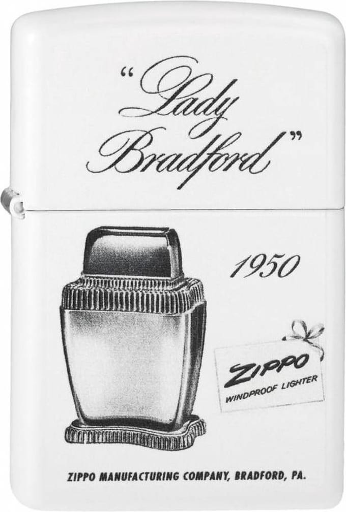 Aansteker Zippo Lady Bradford 1950