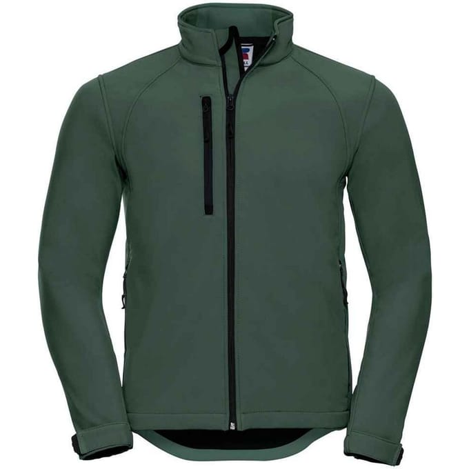 Russell Effen Soft Shell Jas Heren (Fles)