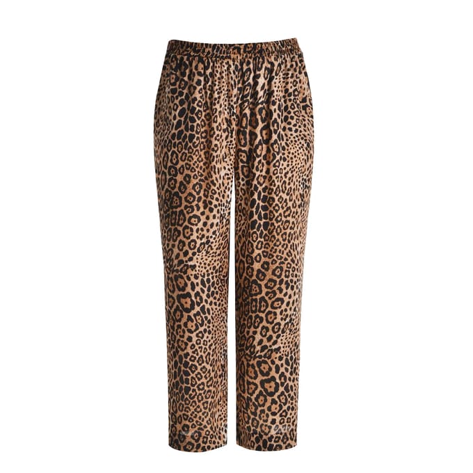 Damesbroek Mat Fashion Animal Print Wide Leg