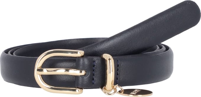 JOOP! Leren Riem 2,0 CM Women's Belt With Pendant W90 D`Blue Donkerblauw
