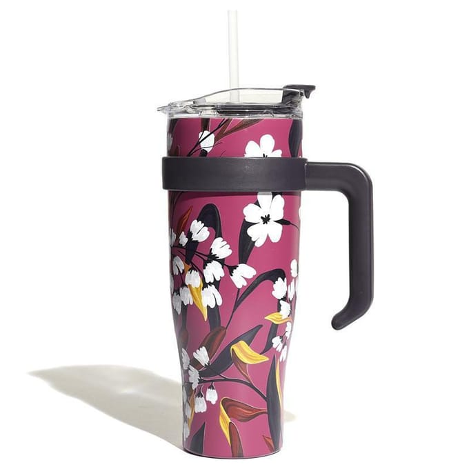 Fleur Thermosbeker met Handvat 1.2L - Roze