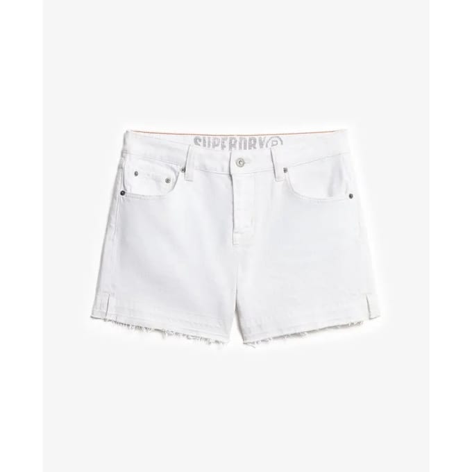 Superdry - Cut-off short met middelhoge taille - Dames - Jeans shorts
