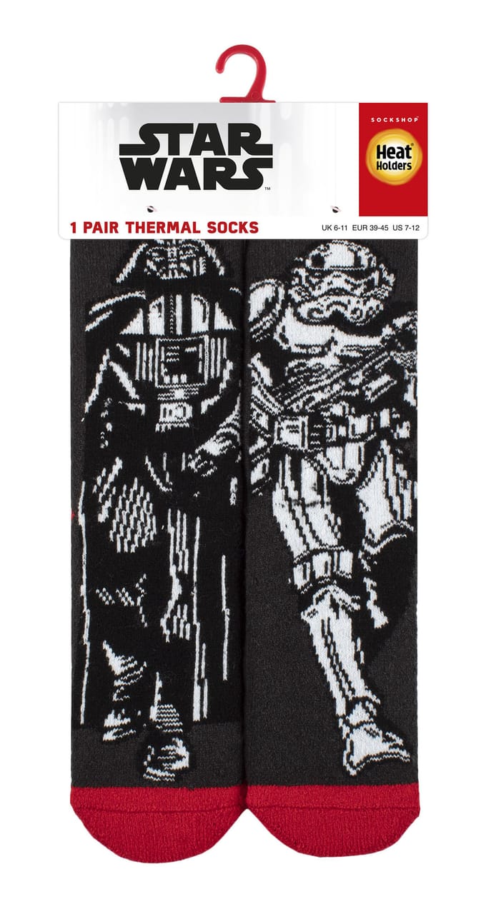 Heat Holders Lite - Nieuwigheid Star Wars-sokken voor heren - Darth & Stormtrooper