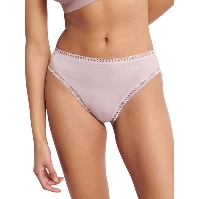 Sloggi Women GO Crush High leg (3-pack) - dames slip - lichtroze - mauve - print