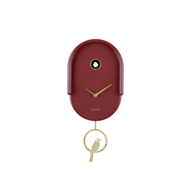 Karlsson wandklok tweet bordeaux