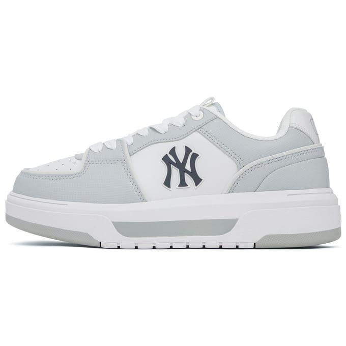 MLB Baskets Basses Confortables Polyvalentes Doublure Épaisse Cuir Unisexe Gris 3ASXCBS4N-50GRS 38.5 white