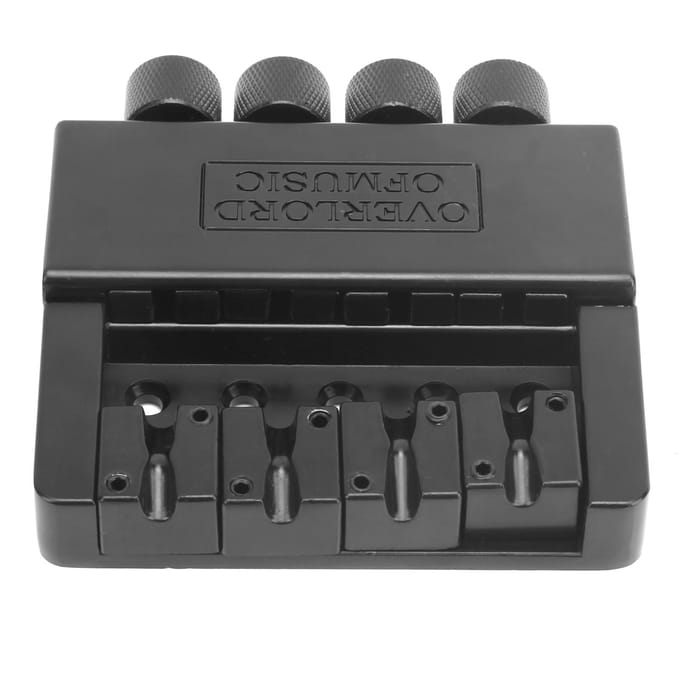 Bas Snaar Brug 4?Snaren Headless Zinklegering Staart Muziekinstrument Accessoires Zwart black