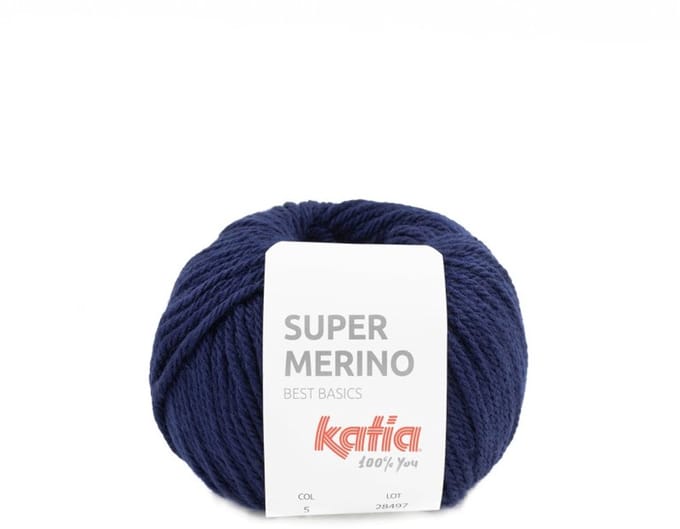 Katia Super Merino - 05 donkerblauw - Wol/Acryl Garen