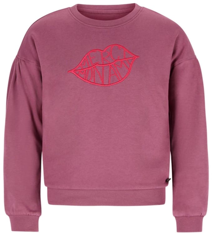 Like Flo - Danee Flo girls sweater with artwork - Mauve - Maat 104