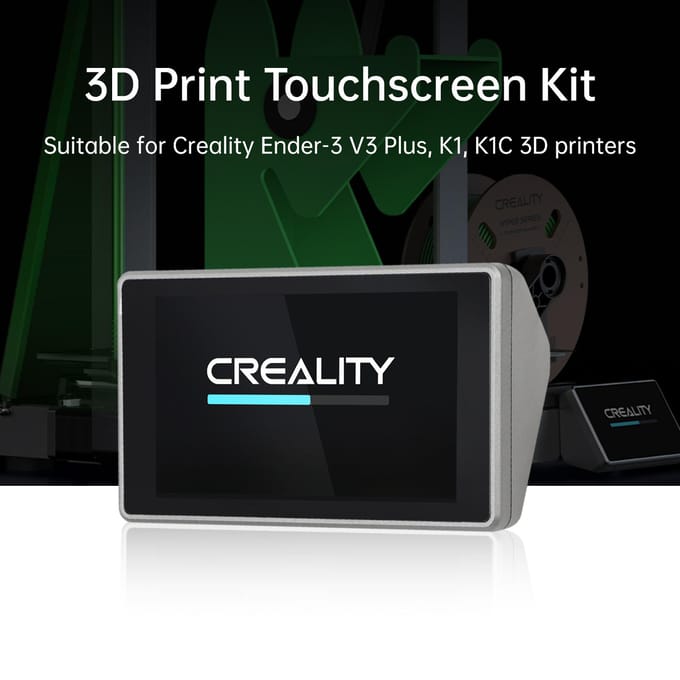 Creality K1C Touchscreen 4,3 inch 480 * 400 FullColor Display met Platte Kabel Geschikt voor Ender3 zwart