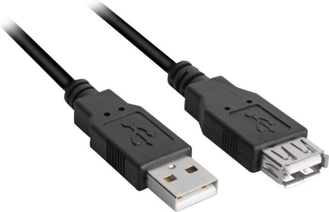 Sharkoon - USB extension cable - USB to USB - 1 m