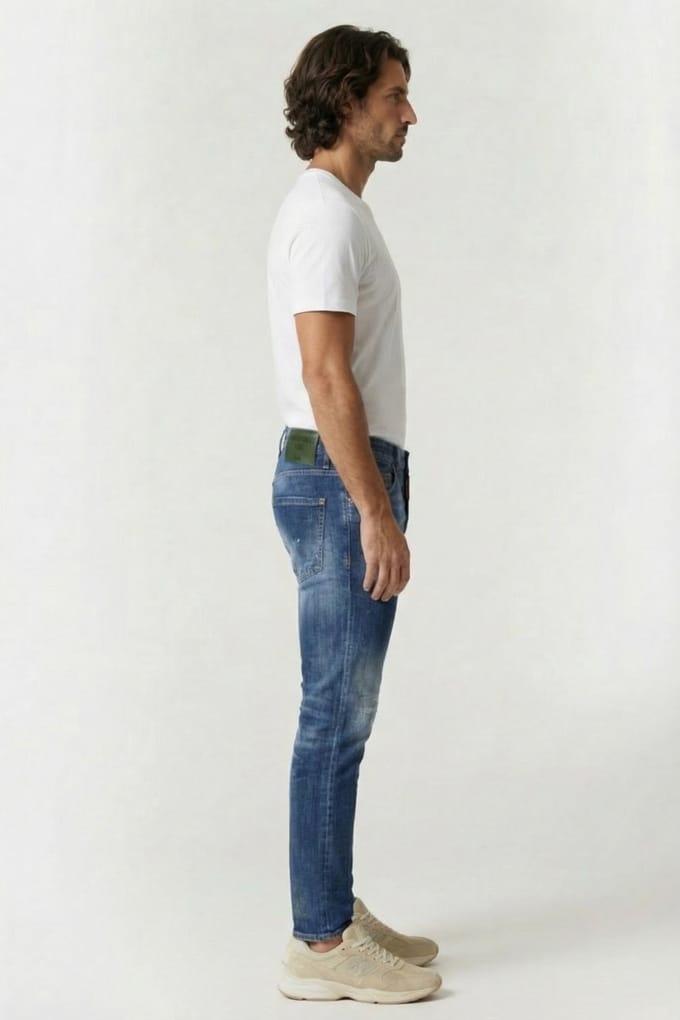 Dsquared2 Jeans 5 Pockets Blue Größe: W48 | Slim Jeans Outlet | Herren | Blau
