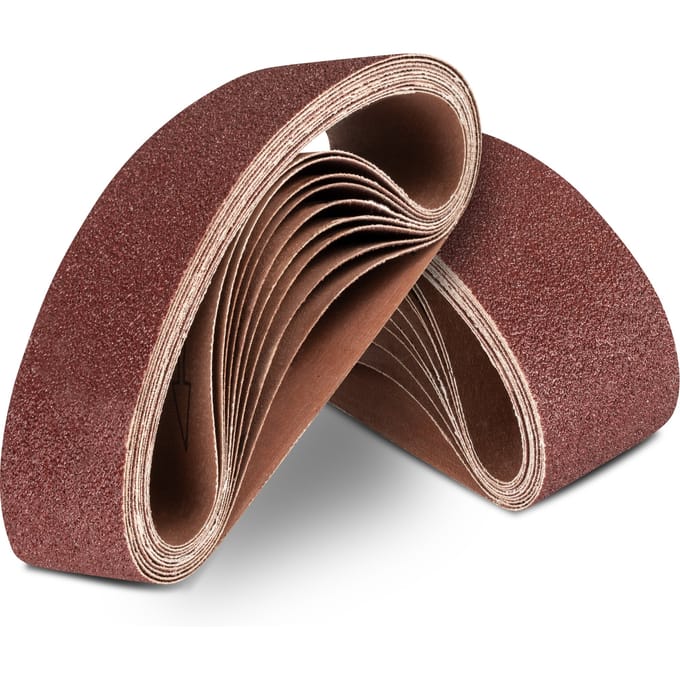 Set schuurpapier voor bandschuurmachine, 10-delig, 533x76mm