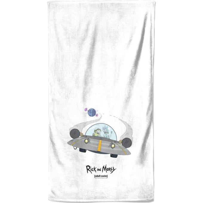 Rick and Morty Spaceship Beach Towel