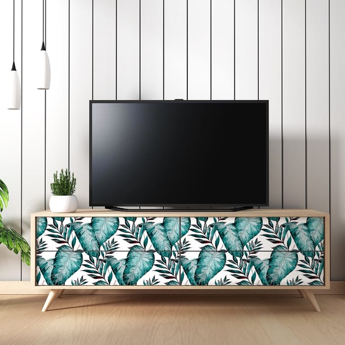 Tropische meubelsticker Huahine 40 x 60 cm