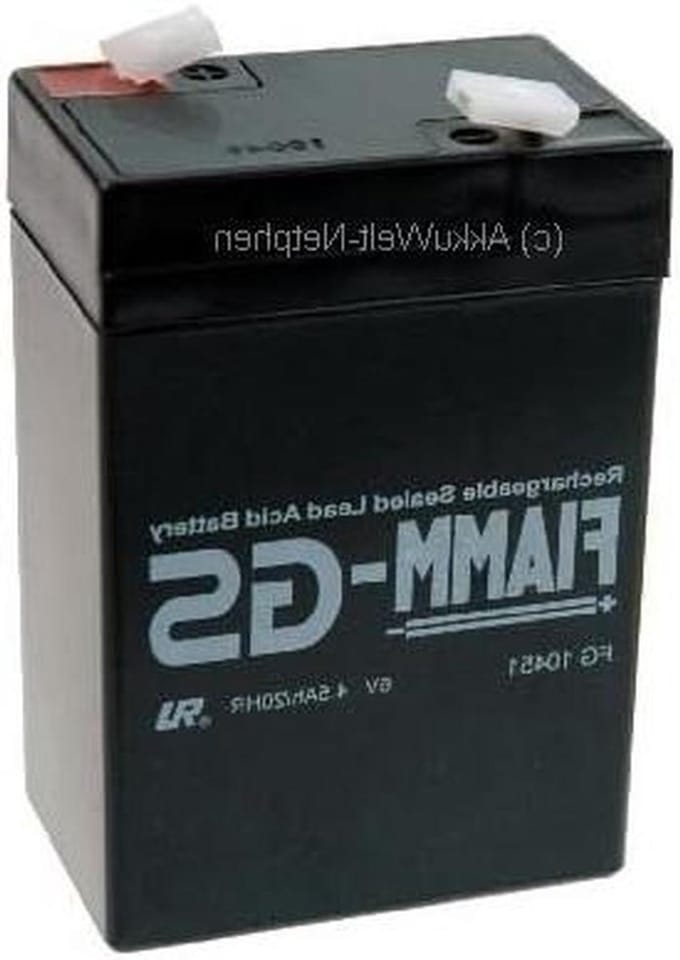 Reserveaccu 6 Volt - Oplaadbare Batterij - Apparaten Voeden - AGM-techniek - 4500 mAh - Zwart