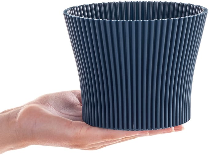 Estrela bloempot 17cm marineblauw