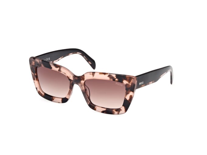 Pucci Ep0202 Dames Zonnebril Rood Gradient Brown Man