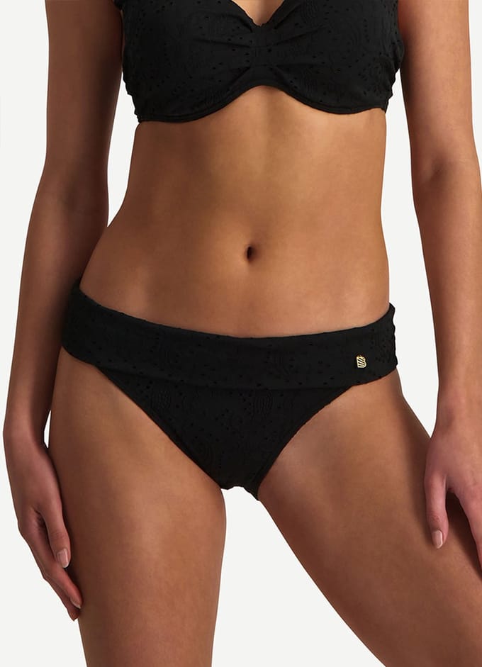 Black Embroidery omslag bikinibroekje