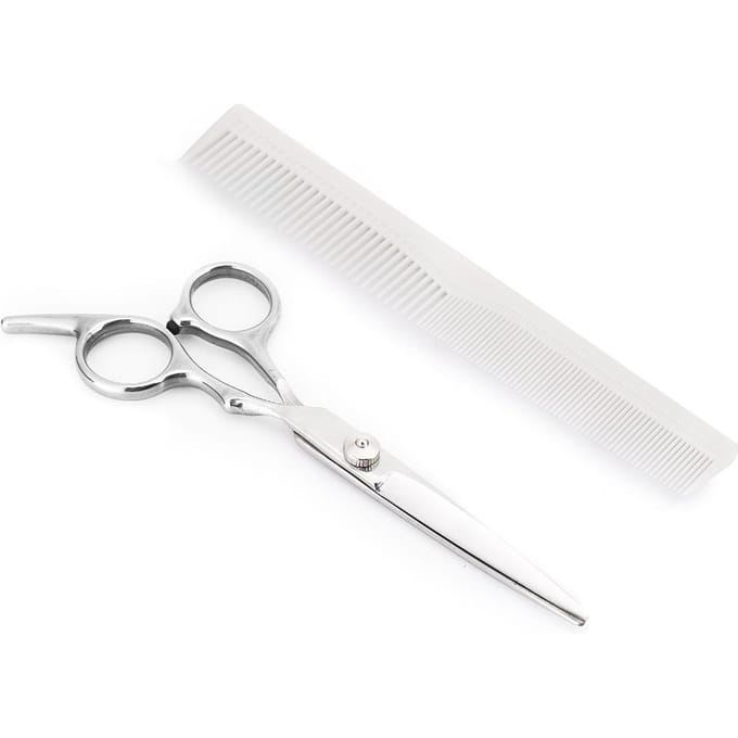 6 Inch Professionele Huishoud Schaar Knippen Uitdunnen Plat Recht Kappersschaar white
