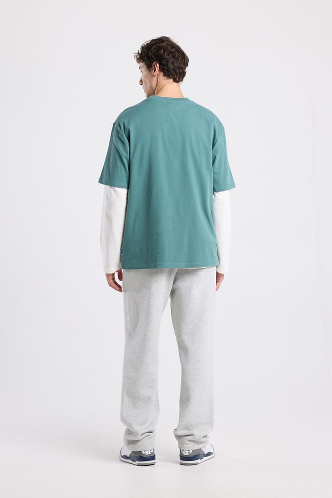 America Today Eson Sea Green Größe: M | Bedruckte T-Shirts Outlet | Herren | Cyan