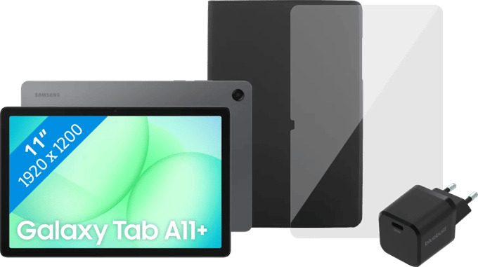 Samsung Galaxy Tab A11 Plus 11 inch 256GB Wifi Grijs + Compleet accessoirepakket