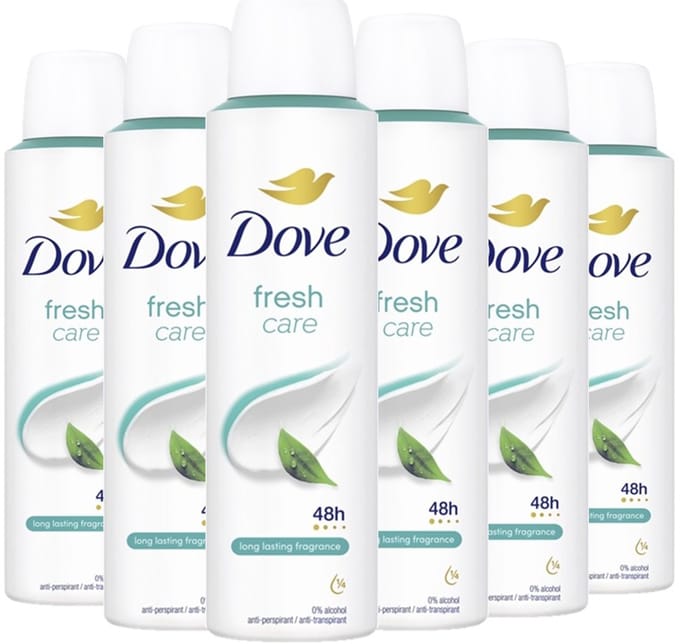 Dove Deo Spray - Fresh Care - 6 x 150 ml Voordeelverpakking