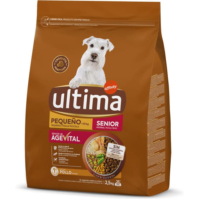 Ultima Hond Mini Senior Kip - Dubbelpak: 2 x 2,5 kg