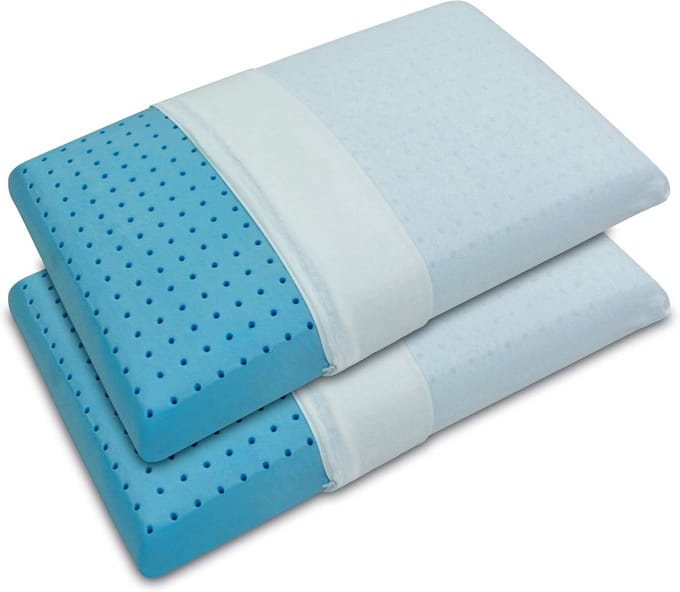 Ergonomisch Traagschuim Kussen met Ventilatie - Verkoelend & Nekpijn Verlichting