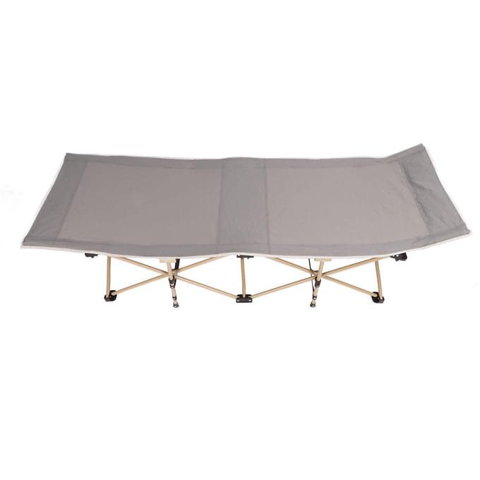 Opvouwbaar Kampeerbed Slaapbed Bed Ademend Comfortabel Draagbaar Gastenbed voor Kantoor Camping gray