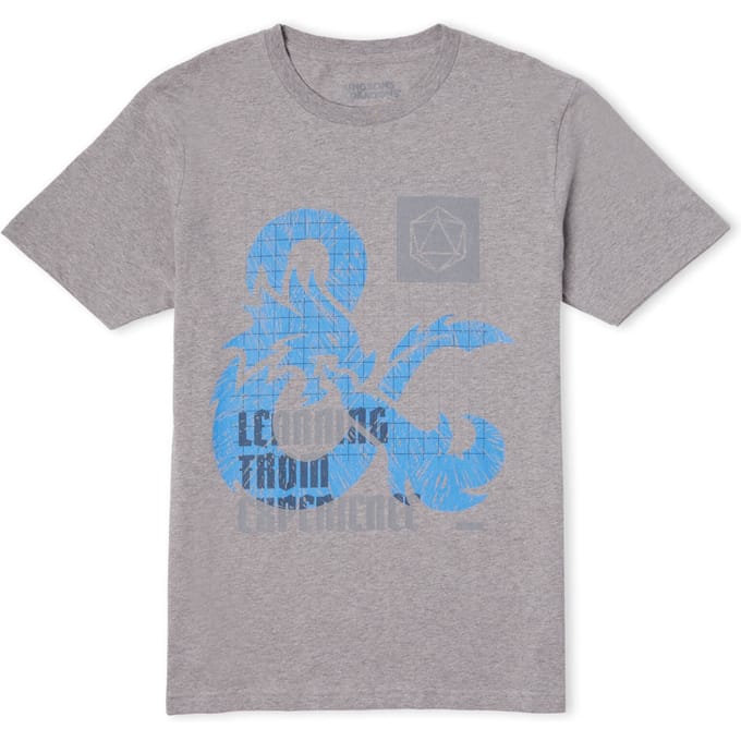 Dungeons & Dragons Learning From Experience Unisex T-Shirt - Grijs - S
