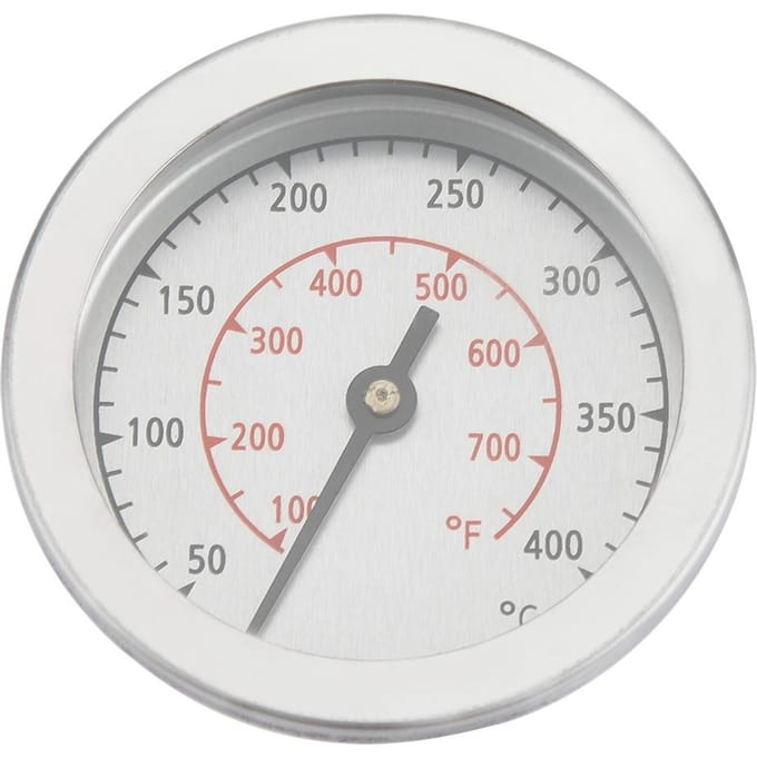 100~700 Fahrenheit BBQ Grill Thermometer Temperatuurmeter Analoge Wijzerplaat Dubbele Schaal white