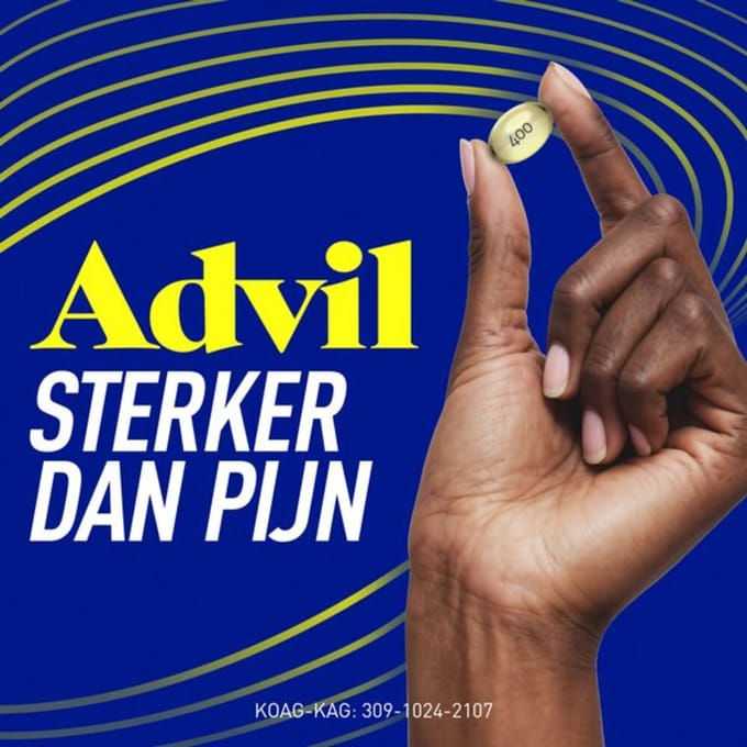 Advil Reliva Forte Liquid Caps 400mg - 2 x 20 capsules