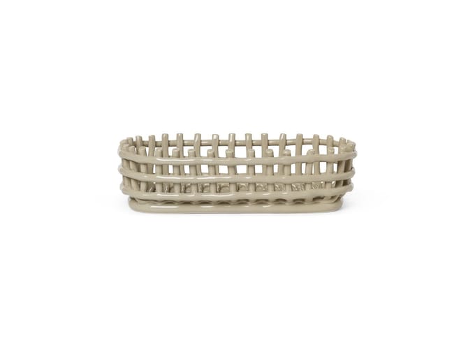 Ferm Living Keramiek mandje - cashmere