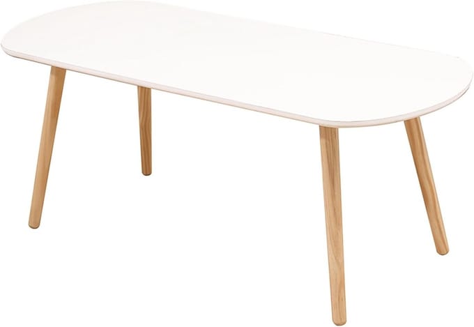 Salontafel - Koffietafel Woonkamer - Centrum van de kamer - Scandinavisch design - 110 x 50 x 45 cm - Wit
