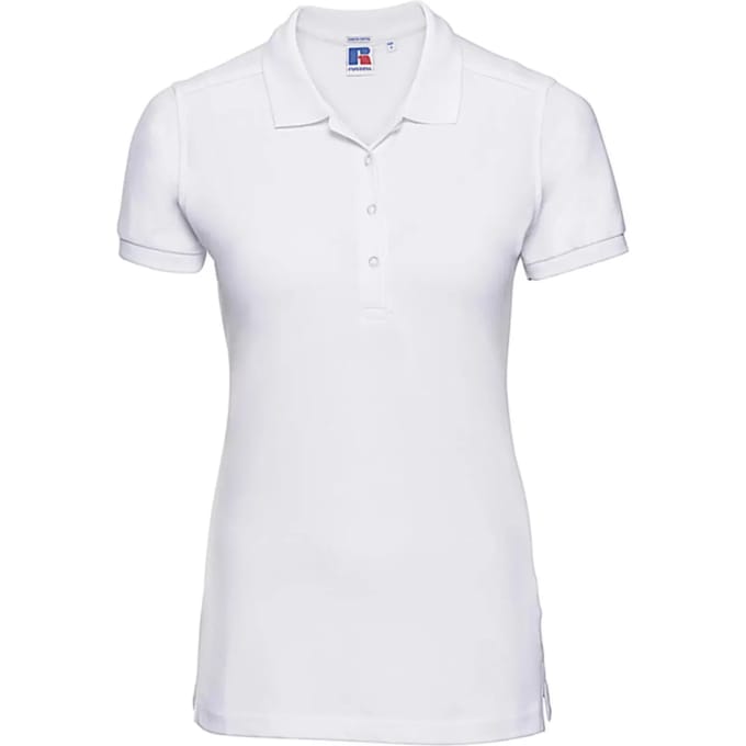 Damespolo Russell Athletic Fitted Stretch