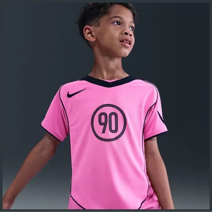 Nike Df T90 Energy Jersey T-shirts Kinder - Roze - Maat 122 - 128 CM - Poly Jersey