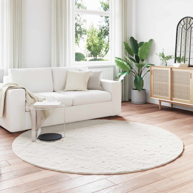 vidaXL - Antislip - vloerkleed - van - imitatie - konijnenbont - OLITE