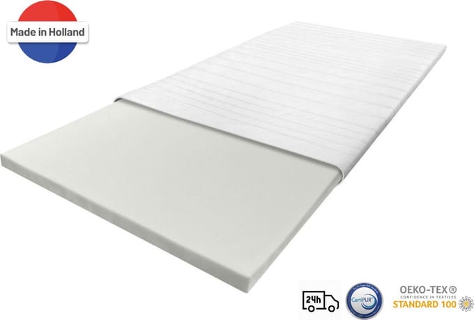 Nirwana Topper Matras 120x220 Traagschuim - 7 cm dik - Topdekmatras - Extra Comfor