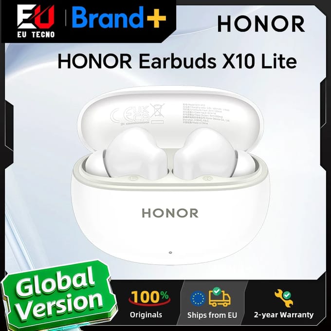 Originele HONOR Earbuds X10 Lite TWS oordopjes 12,4 mm driver 45H weergave AI Translate Bluetooth-hoofdtelefoon wit