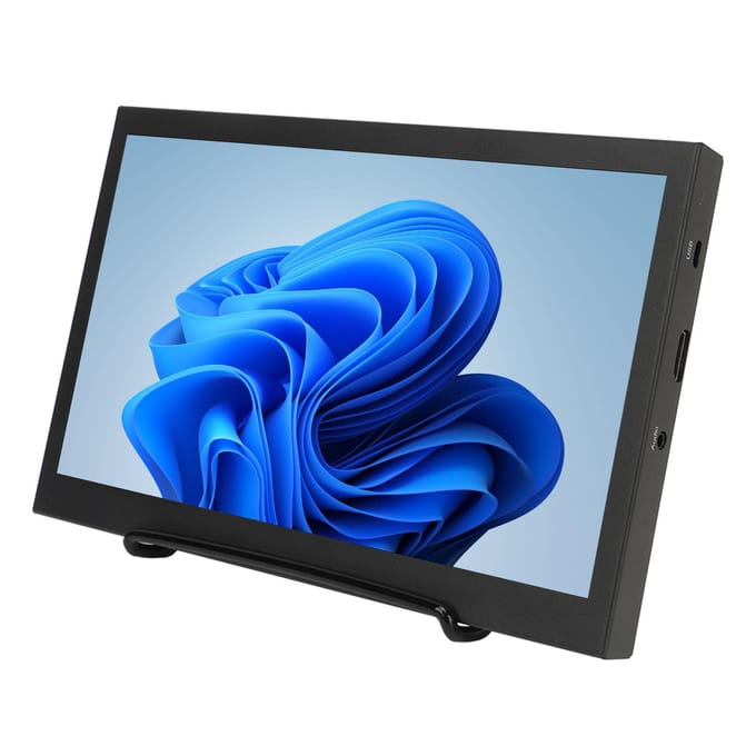 10in Draagbare Monitor IPS 1024x600 USB Koptelefoon HD Multimedia Interface met Dubbele Luidsprekers