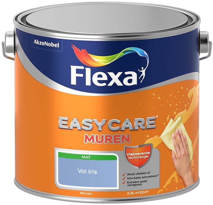 Flexa - Easycare Muren - Vol Iris - Mengverf - 2,5 L