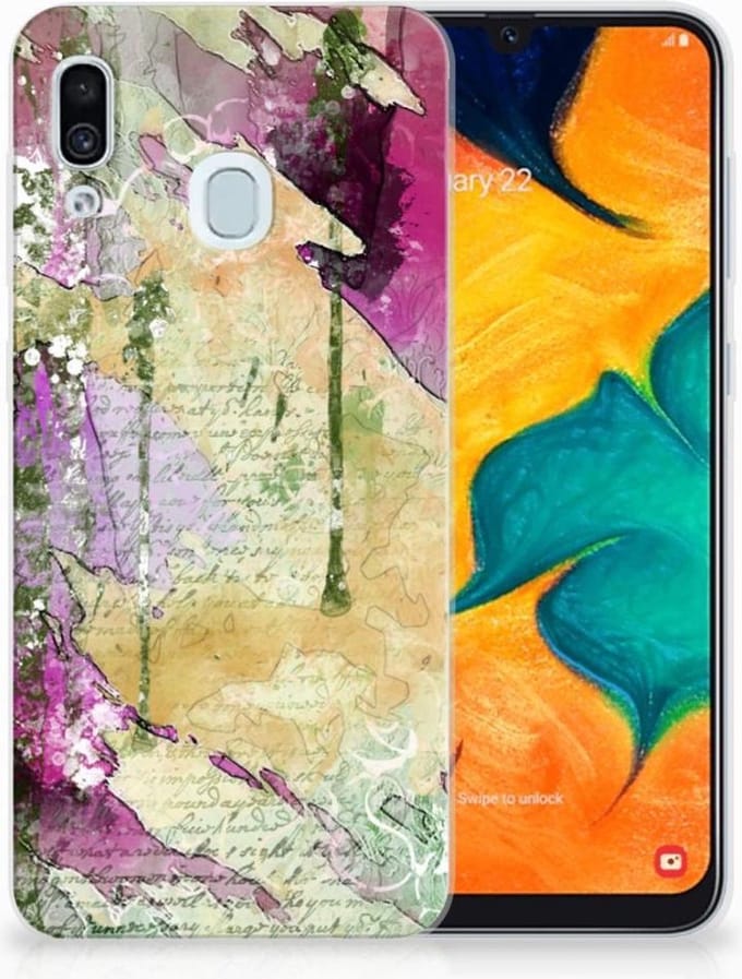 Hoesje maken Samsung Galaxy A30 Letter Painting