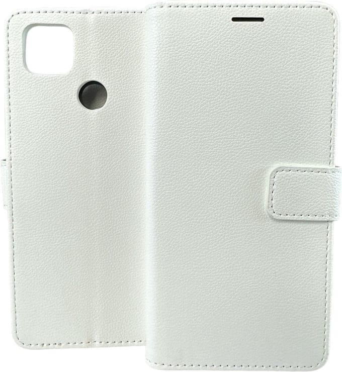 Portemonnee Book Case Hoesje Geschikt voor: Xiaomi Redmi 9C - Wit
