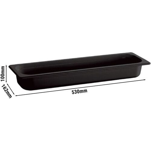GGM Gastro (6 Stück) Melamin-Behälter GN 2/4 - ECOLINE - 4,3 Liter - Höhe: 100mm