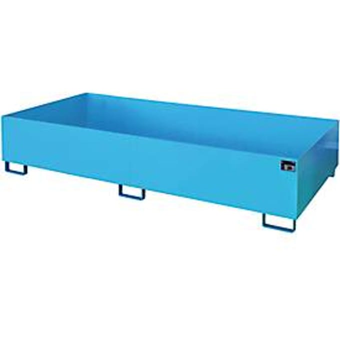 Stellinglekbak type RW/RW 2700-3, zonder rooster, blauw RAL5012